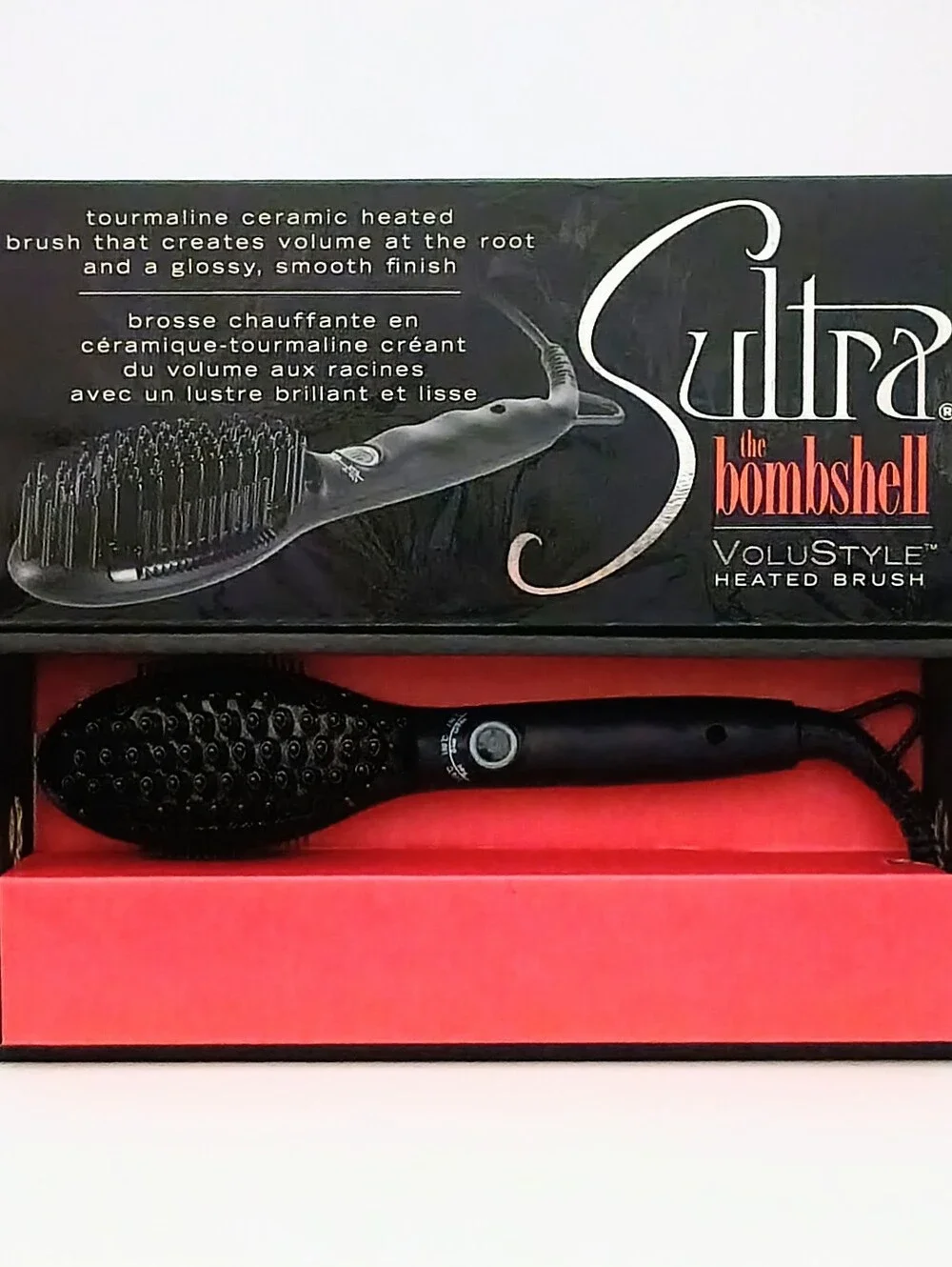 Sultra The Bombshell VoluStyle Heated Brush Tourmaline Ceramic Hair Styler